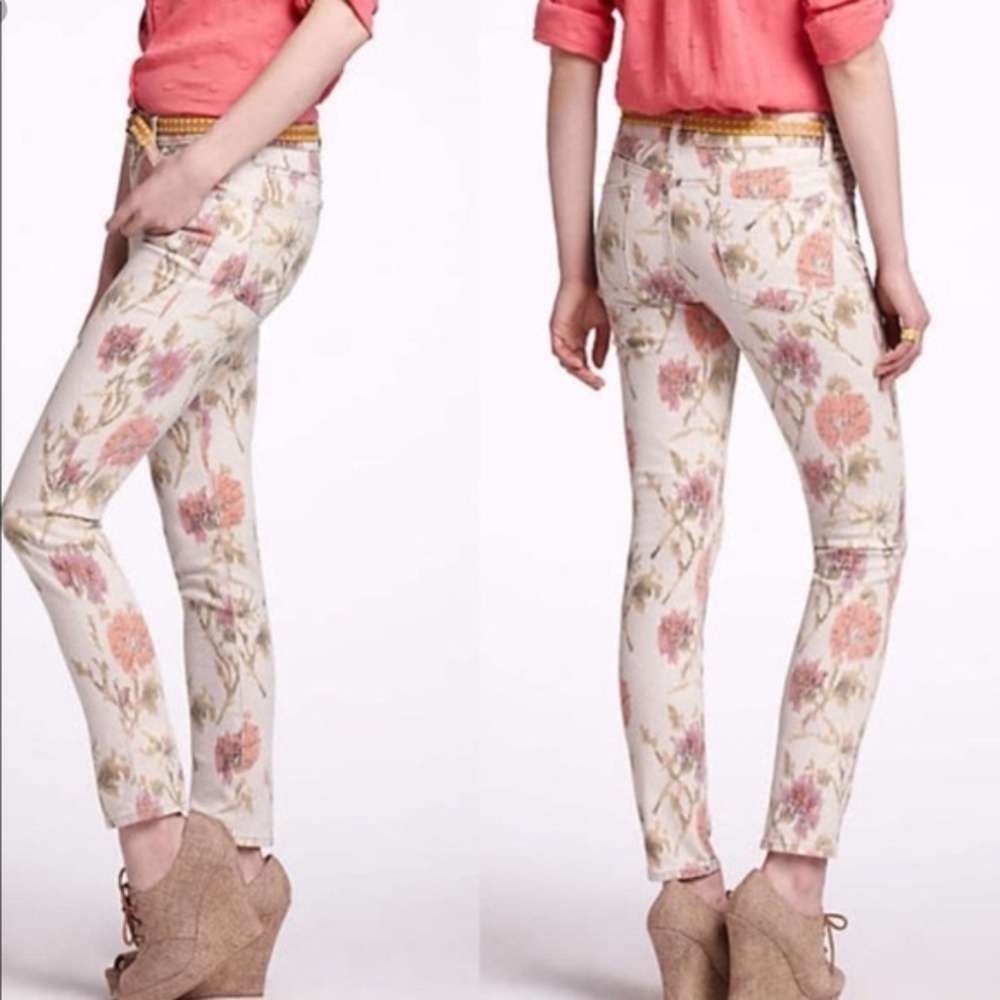 Pilcro and the letterpress floral jeans for Anthro